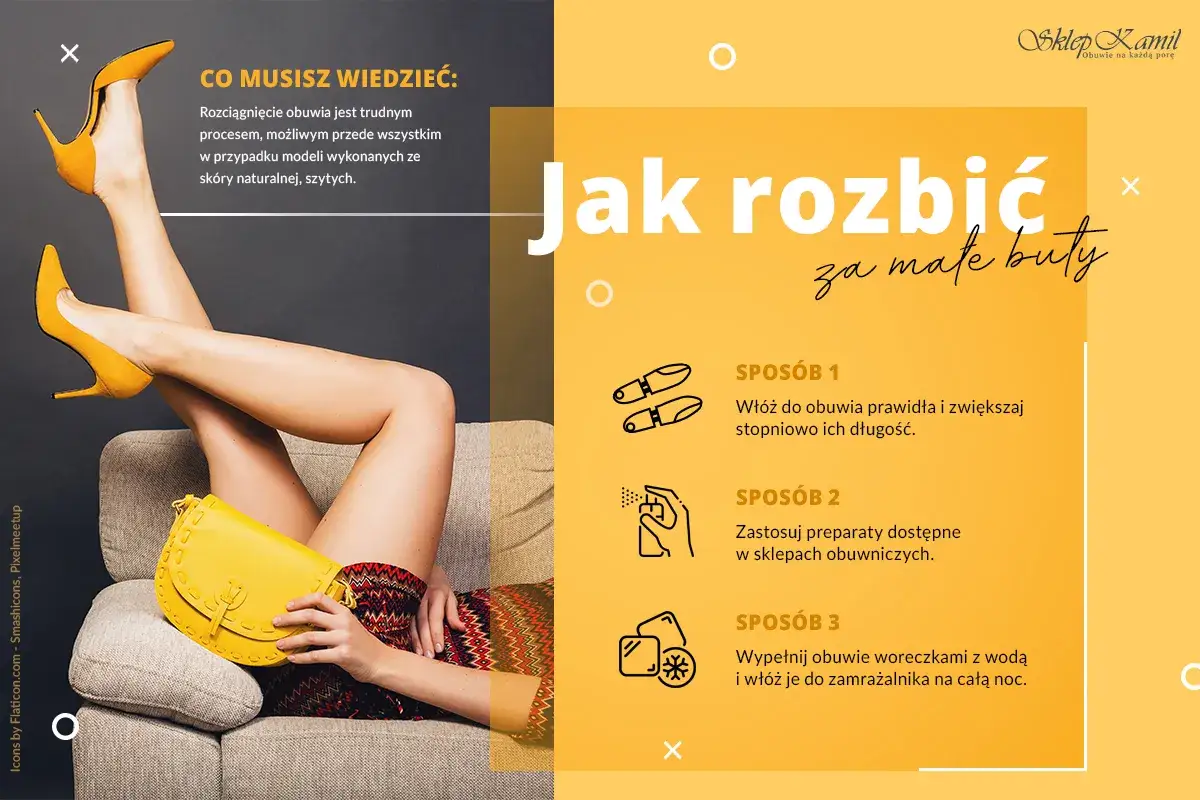 Jak rozciągnąć buty, gdy są za małe? Poznaj 3 sprawdzone sposoby: prawidła, preparaty i zamrażarka.
