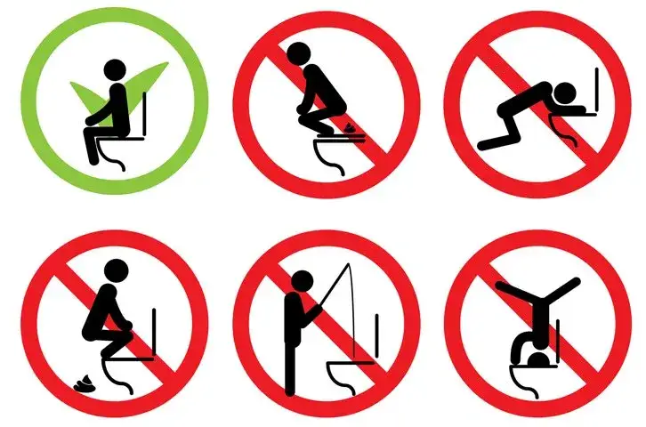 zasady korzystania z toalety w autokarze infografika