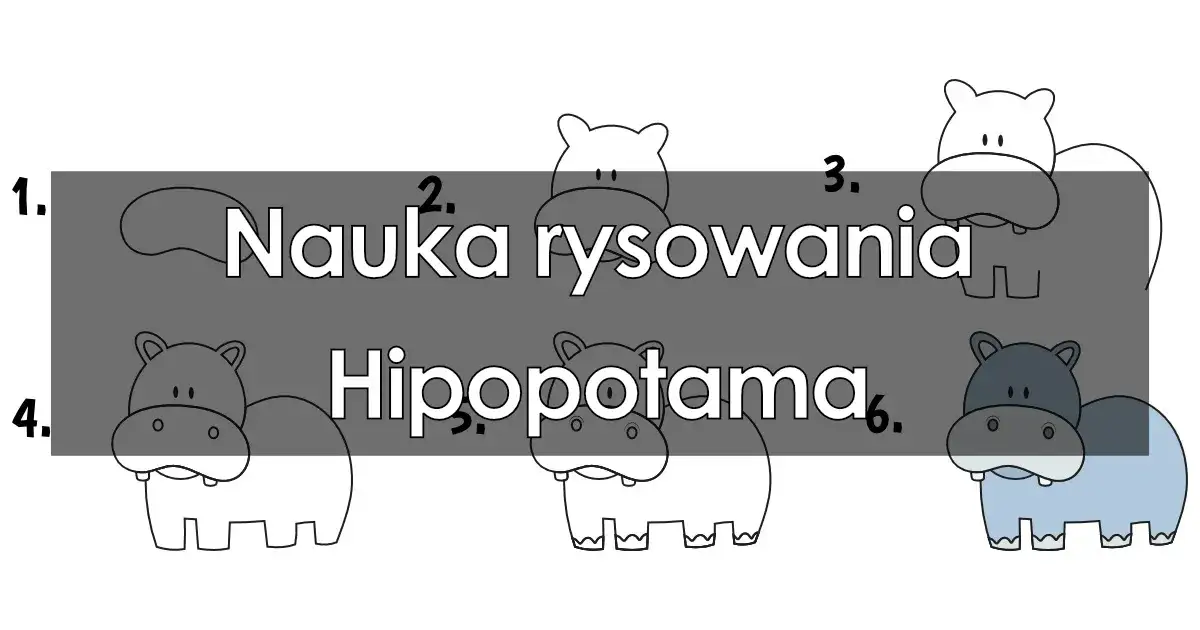 Zdjęcie Jak narysować hipopotama w prosty sposób - krok po kroku i porady