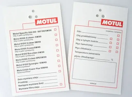 etykiety oleju Motul oznaczenia