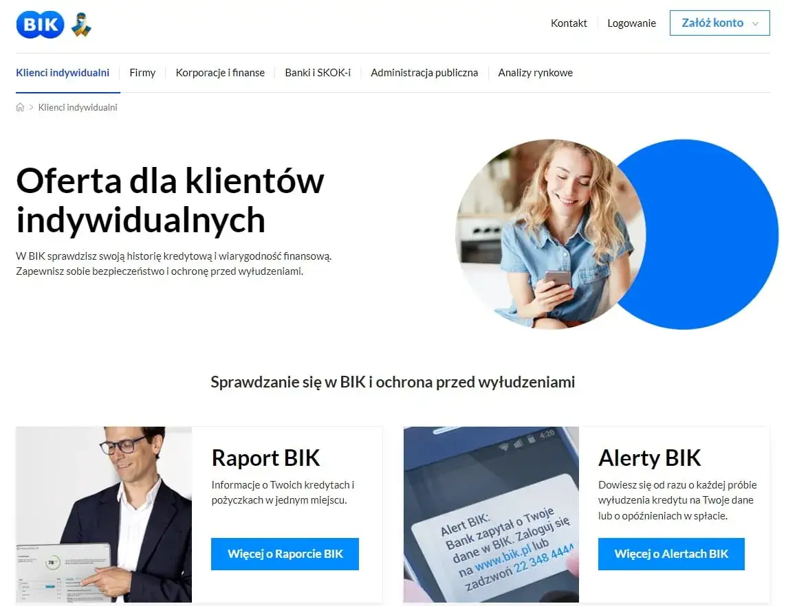 Strona główna portalu BIK.pl