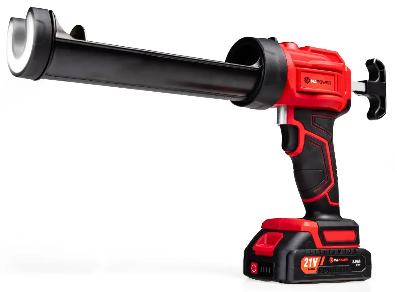 Akumulatorowy pistolet do silikonu MAPOWER 21V ułatwia pracę. Czy do silikonu potrzebny jest pistolet? Ten model odpowiada na to pytanie.