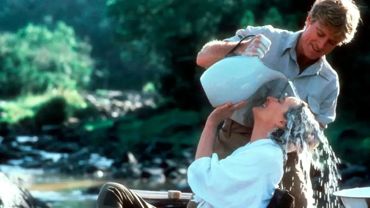 Meryl Streep Robert Redford scena mycia włosów Pożegnanie z Afryką