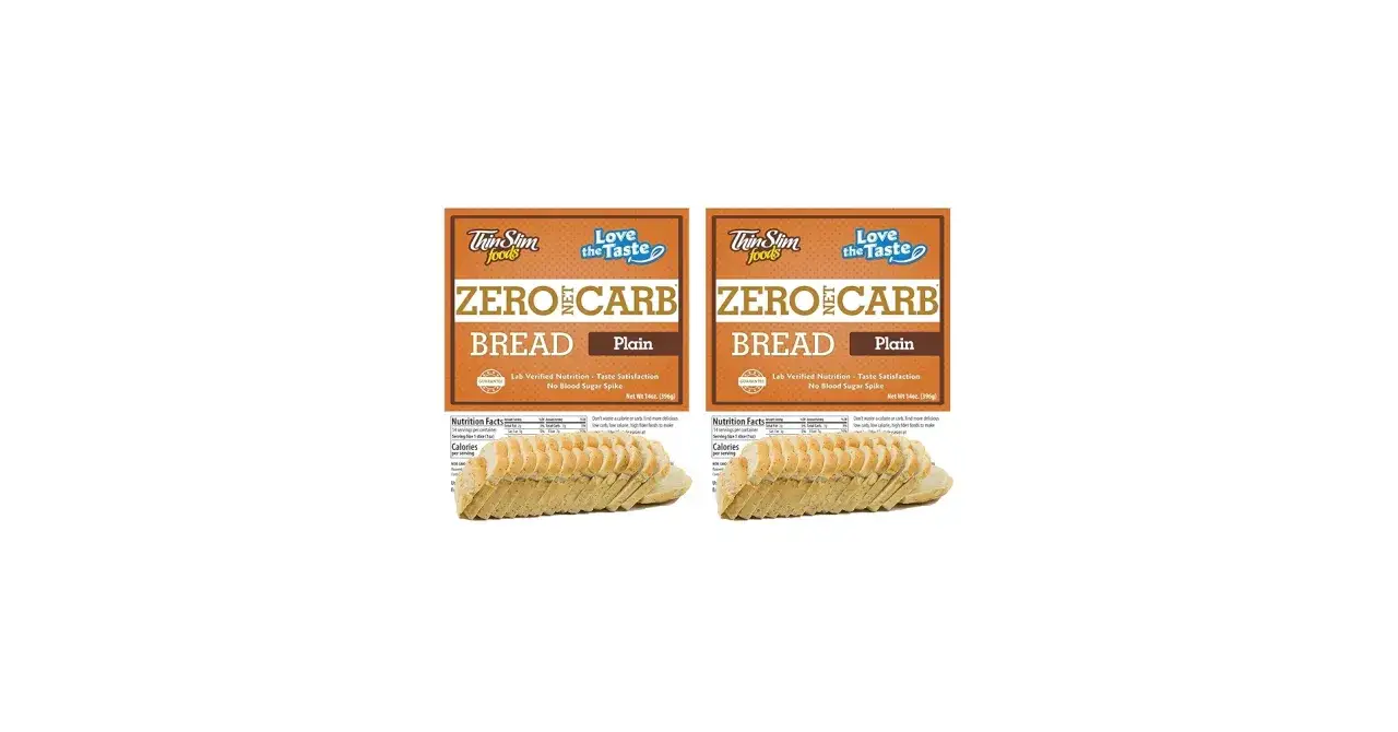 Dwa opakowania chleba Zero Carb, idealne dla stylu życia zero waste. Smaczne i zdrowe.