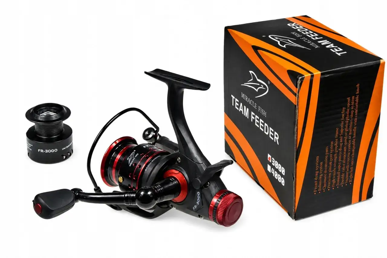 Jaki kołowrotek na suma z gruntu? Ten FR-3000 Team Feeder Miracle Fish z pewnością da radę!