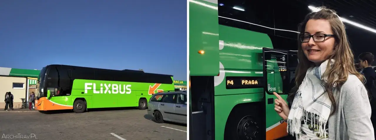 Zielona ciężarówka Flixbus z napisem 