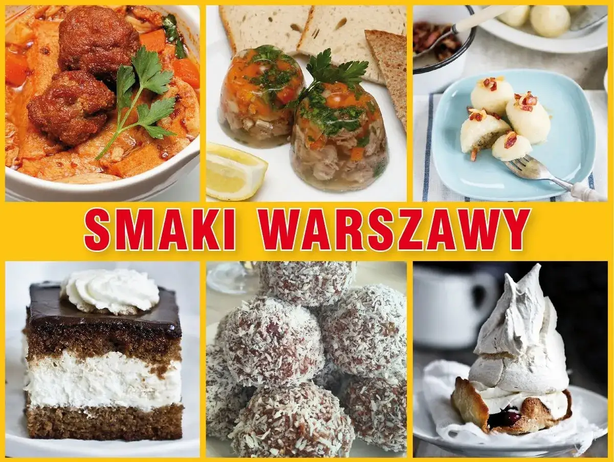 Co zjeść w Warszawie? Zobaczcie smaki stolicy: galaretę, kluski śląskie, kotlety, ciasto i słodkie kuleczki.