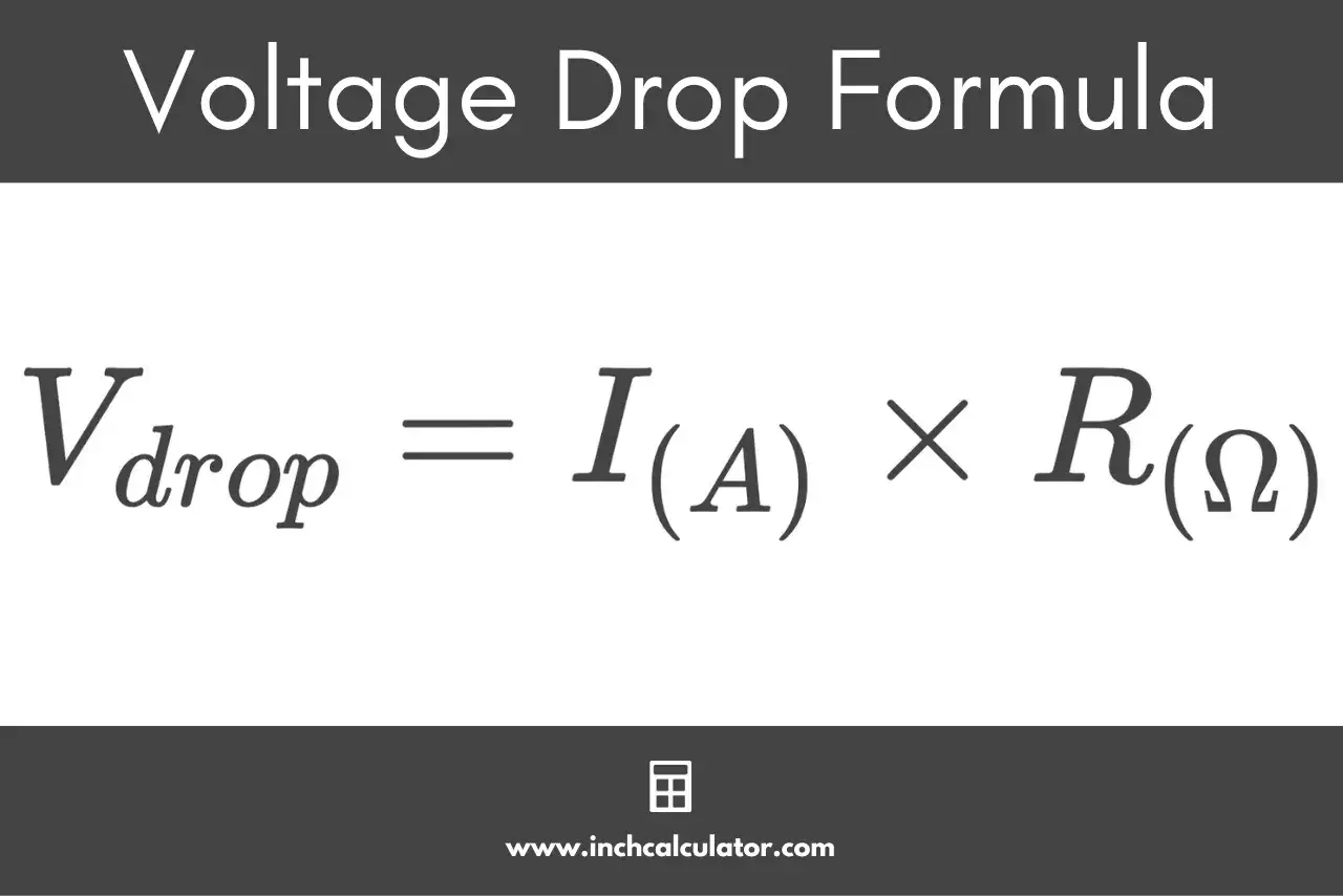 Wzór na spadek napięcia: Vdrop = I(A) × R(Ω). Obliczanie spadku napięcia jest kluczowe w elektryce.