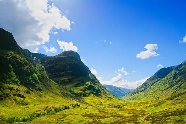 Szkockie Highlands krajobraz Glencoe