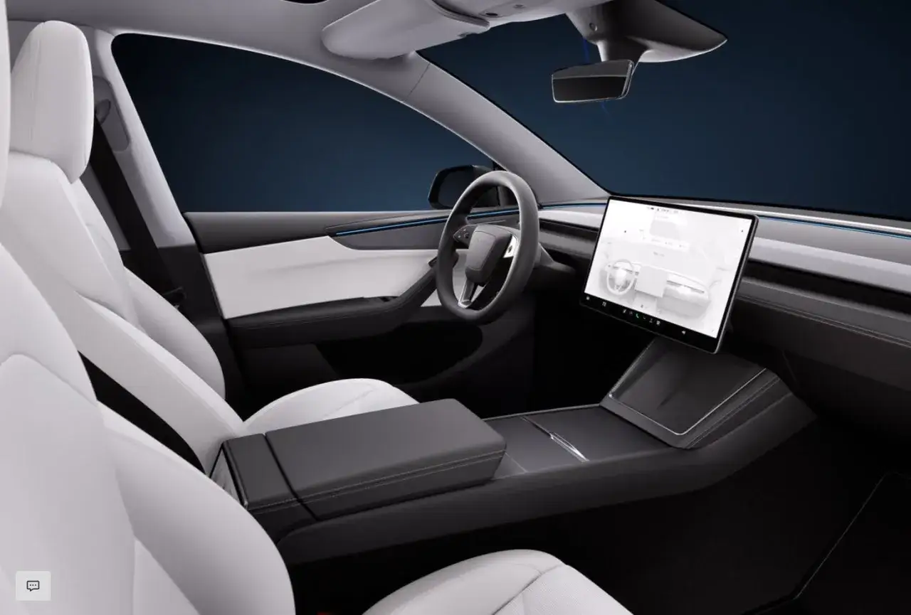 Tesla Model Y kolory wnętrza felgi
