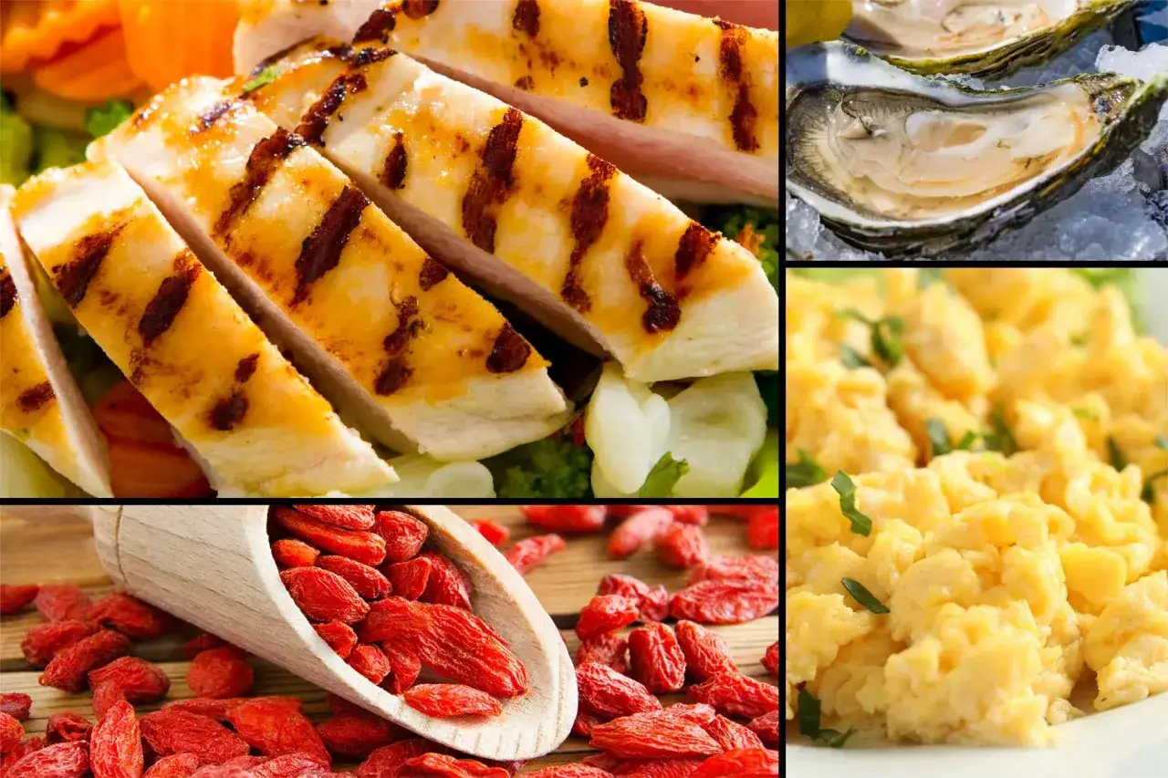 Petto di pollo grigliato, ostriche, uova strapazzate e bacche di goji: ingredienti per una dieta Dukan equilibrata e gustosa.