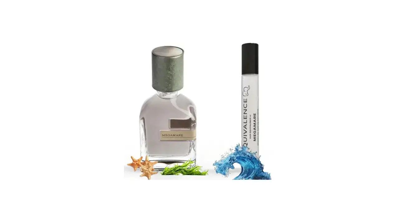 Dwie butelki perfum z etykietą
