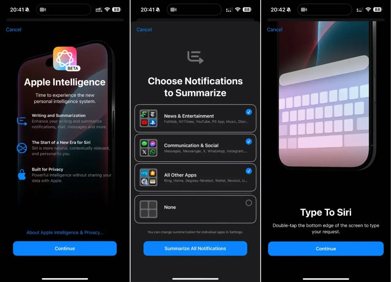 &Eacute;crans d'iPhone pr&eacute;sentant 