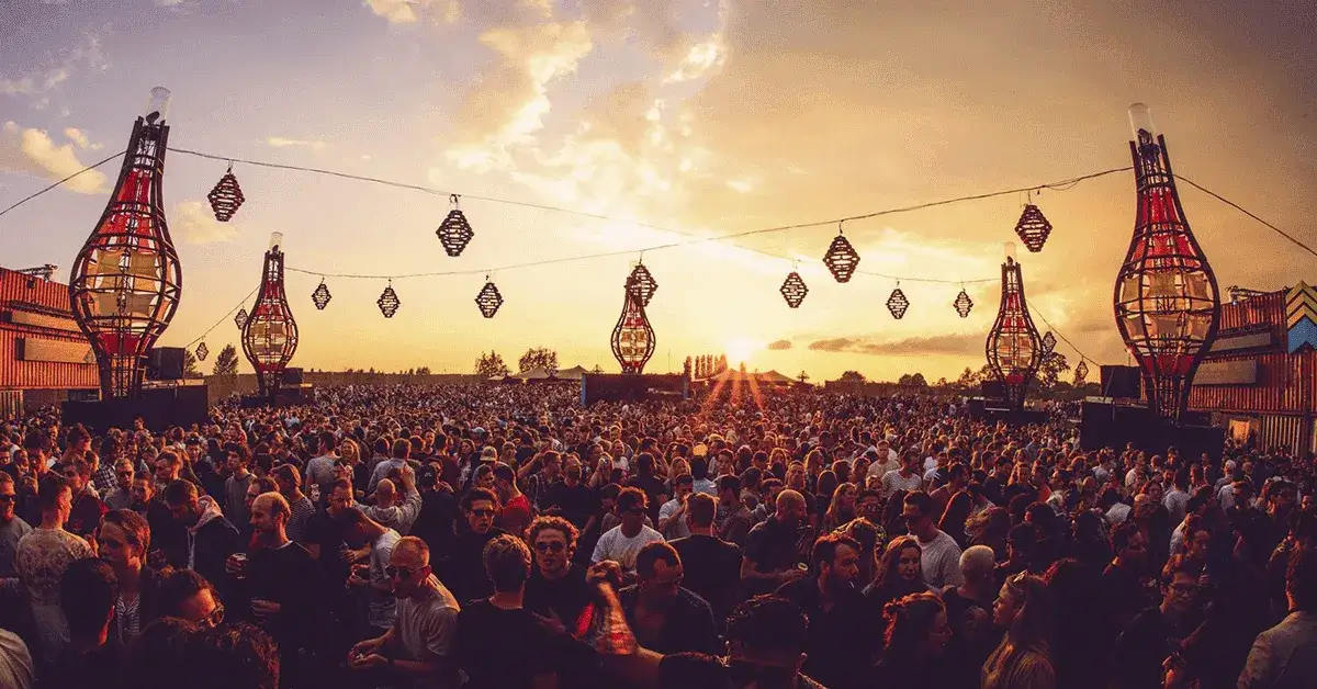 Festiwal muzyki elektronicznej Holandia ogólny widok