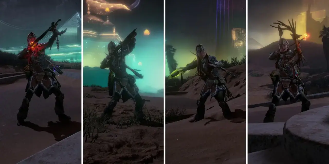 Aloy w Horizon Forbidden West prezentuje r&oacute;żne bronie, w tym łuki, gotowa do walki.