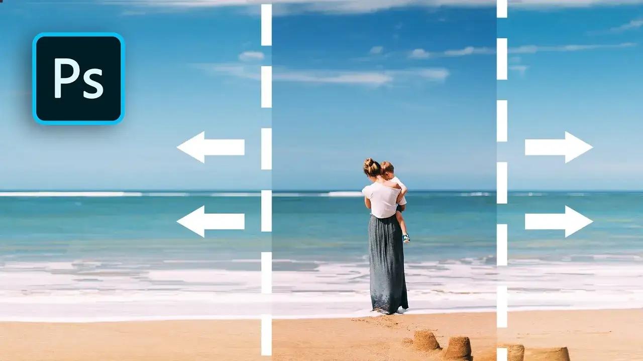 Photoshop content aware scale przykład