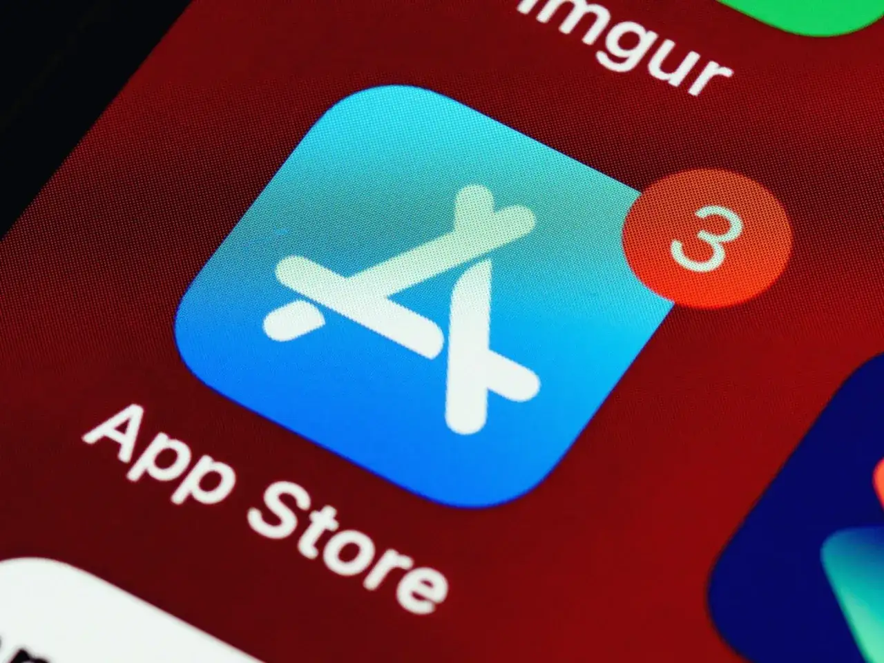 Ikona App Store z powiadomieniem