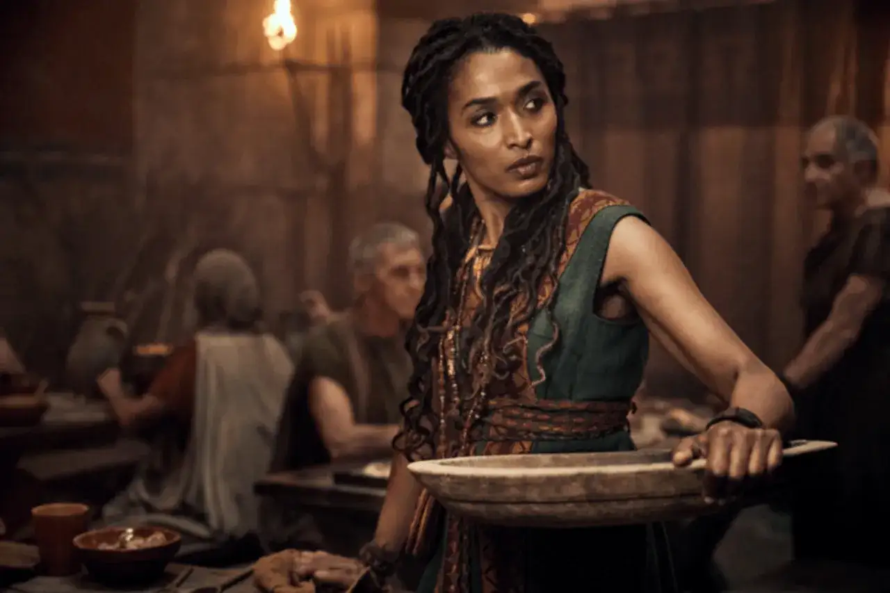 Eine Frau mit Dreadlocks, Teil der Besetzung von