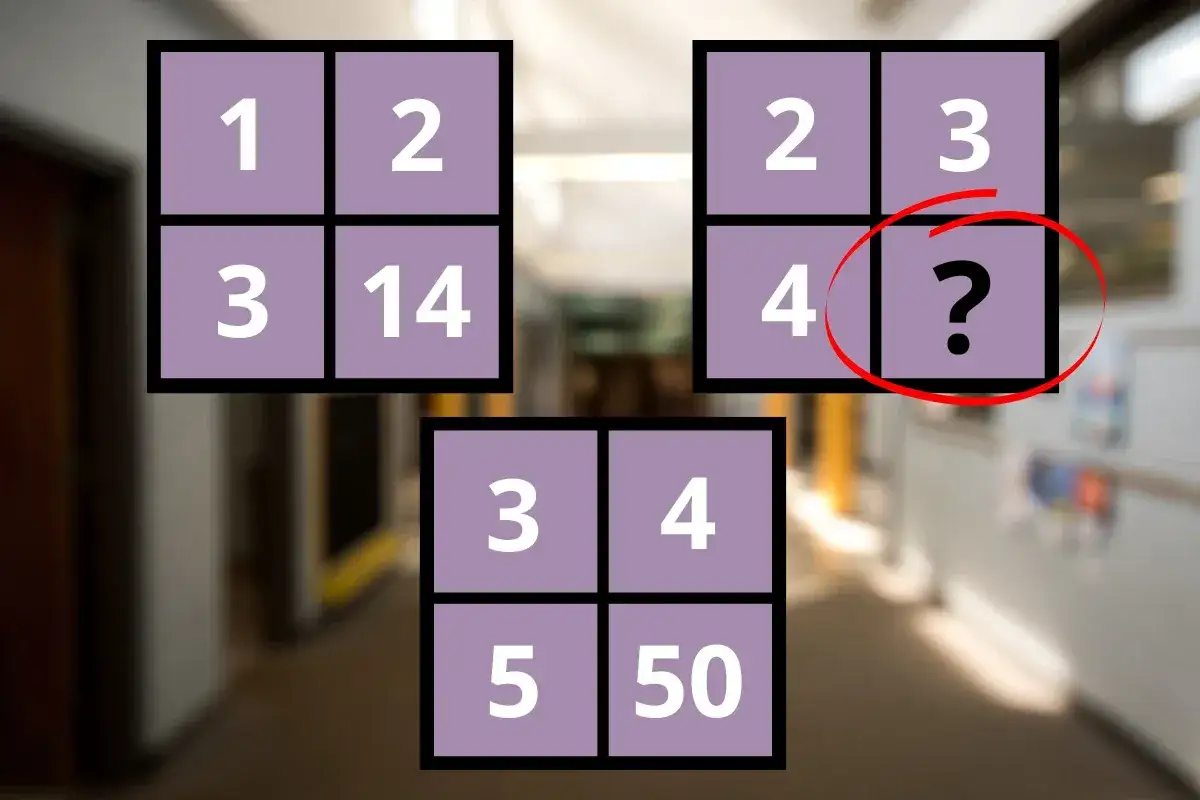 Zagadka matematyczna z liczbami 1, 2, 3, 14; 2, 3, 4, ?; 3, 4, 5, 50. Sprawdź swój poziom IQ!