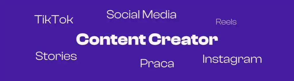 content creator przy pracy, tworzenie treści, biuro marketingowe