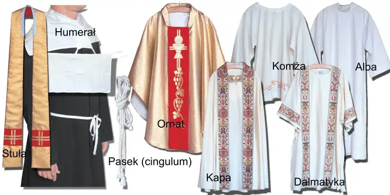 str&oacute;j liturgiczny księdza warstwy