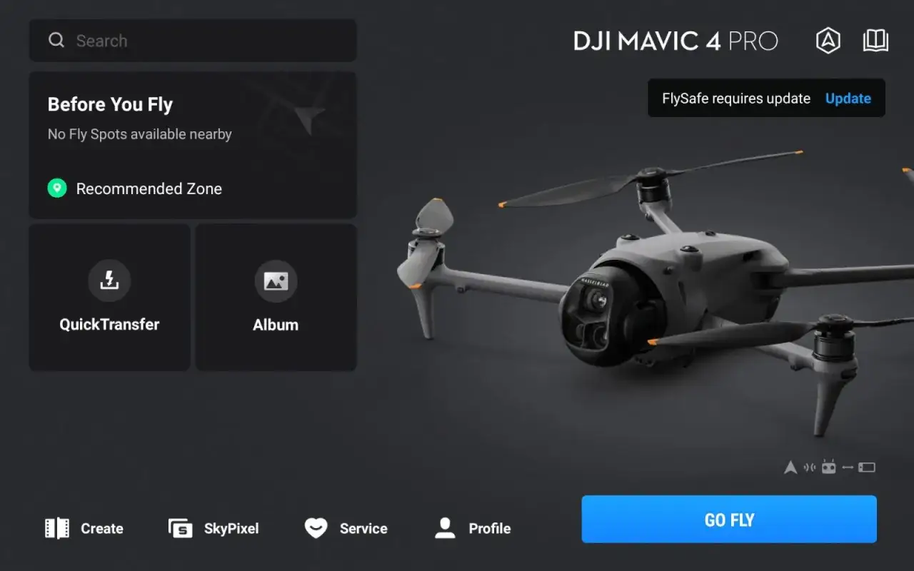 DJI Mavic 4 Pro App: