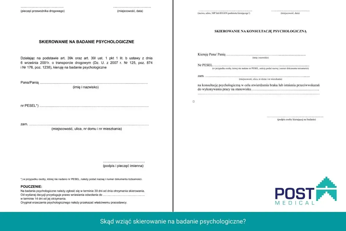 Formularze skierowań na badania psychologiczne. Czy do neurologa potrzebne jest skierowanie? Nie, ale do badań psychologicznych tak.
