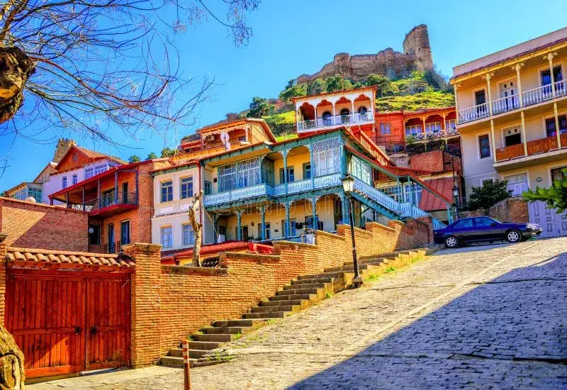 Tbilisi Stare Miasto drewniane balkony