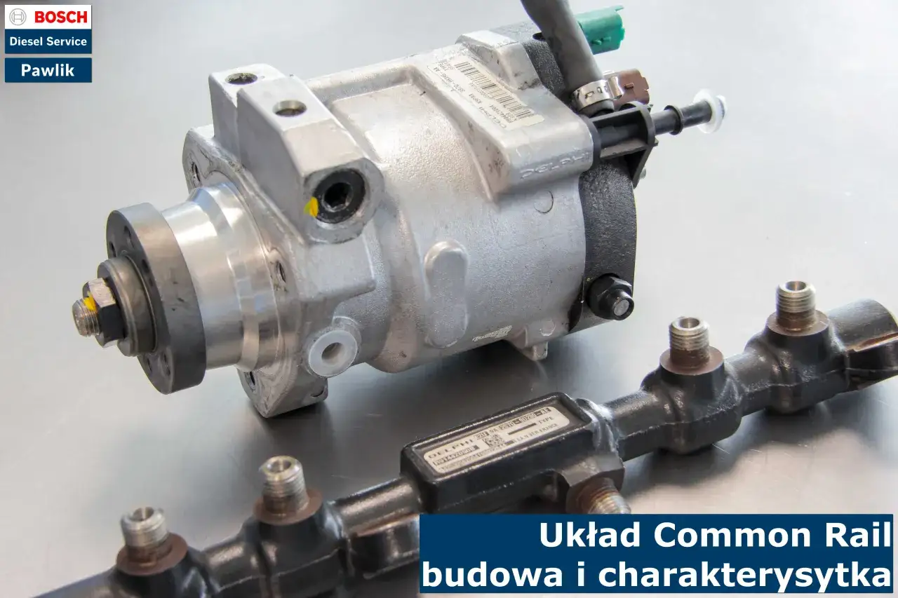 Pompa wtryskowa i listwa paliwowa układu common rail, gotowe do montażu.