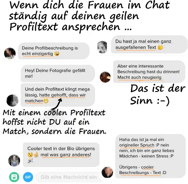 Person denkt &uuml;ber Dating Profil Bio nach