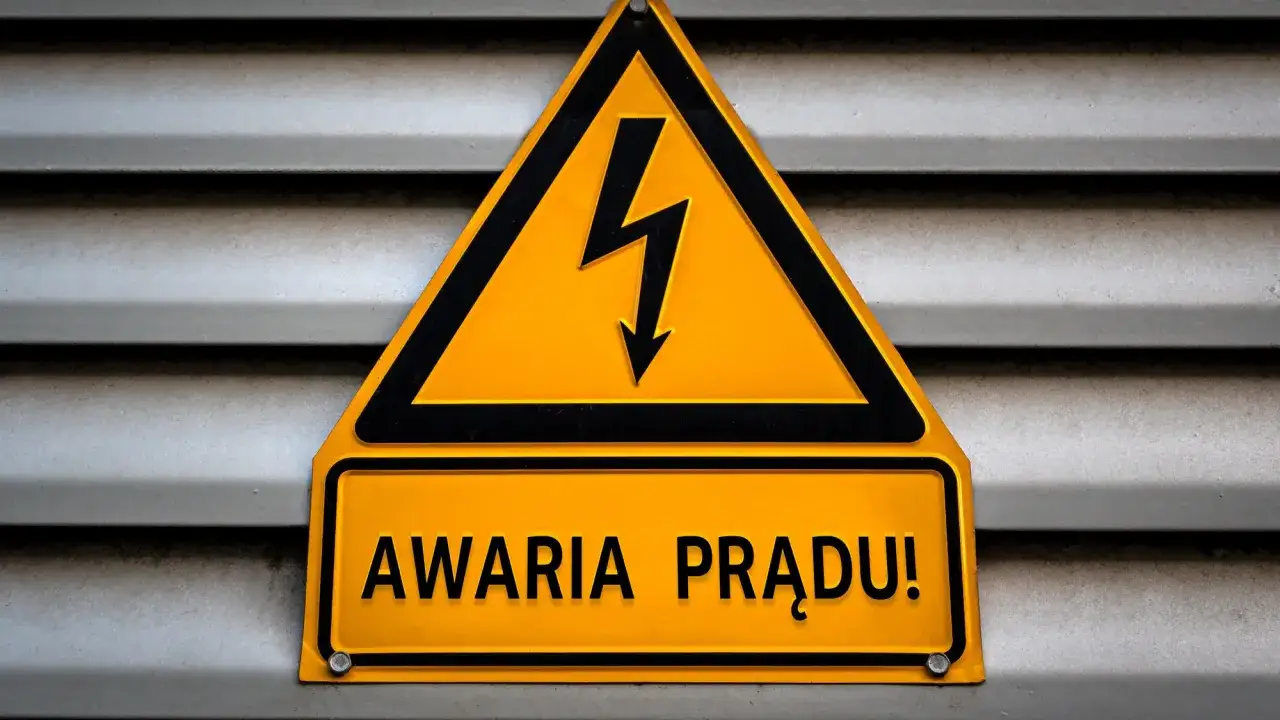 Ostrzeżenie o awarii prądu! Nieoczekiwane odłączenie prądu bez powiadomienia.