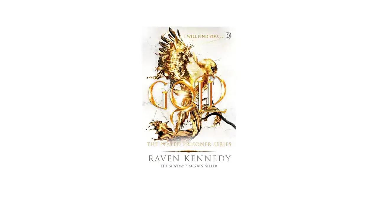 Ein goldener Vogel, der aus dem Wort
