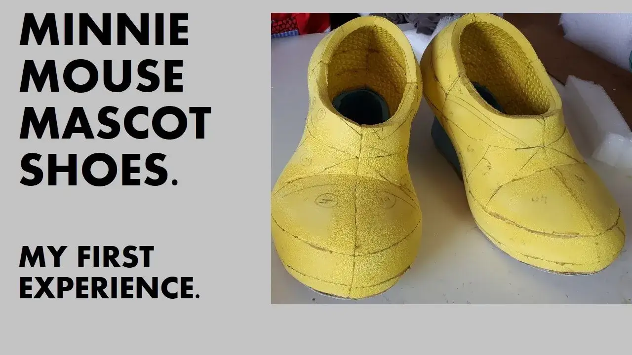 DIY żółte buty Myszki Miki