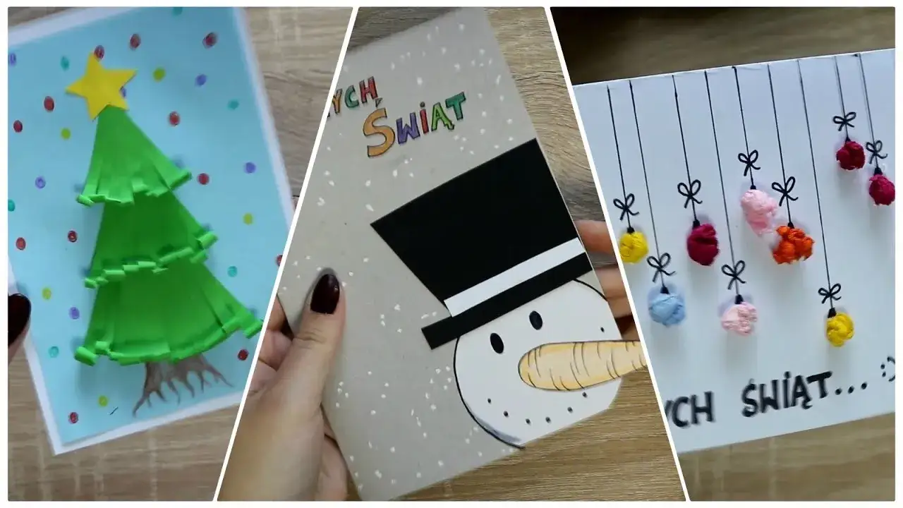 Zdjęcie Twórz unikalne kartki świąteczne DIY 3D z łatwymi instrukcjami