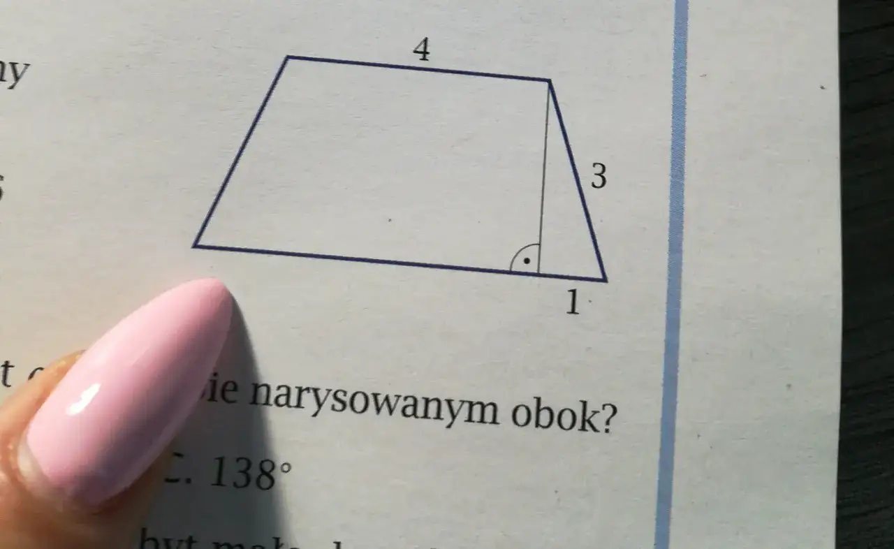 Zdjęcie Jak obliczyć obwód trapezu równoramiennego narysowanego obok?