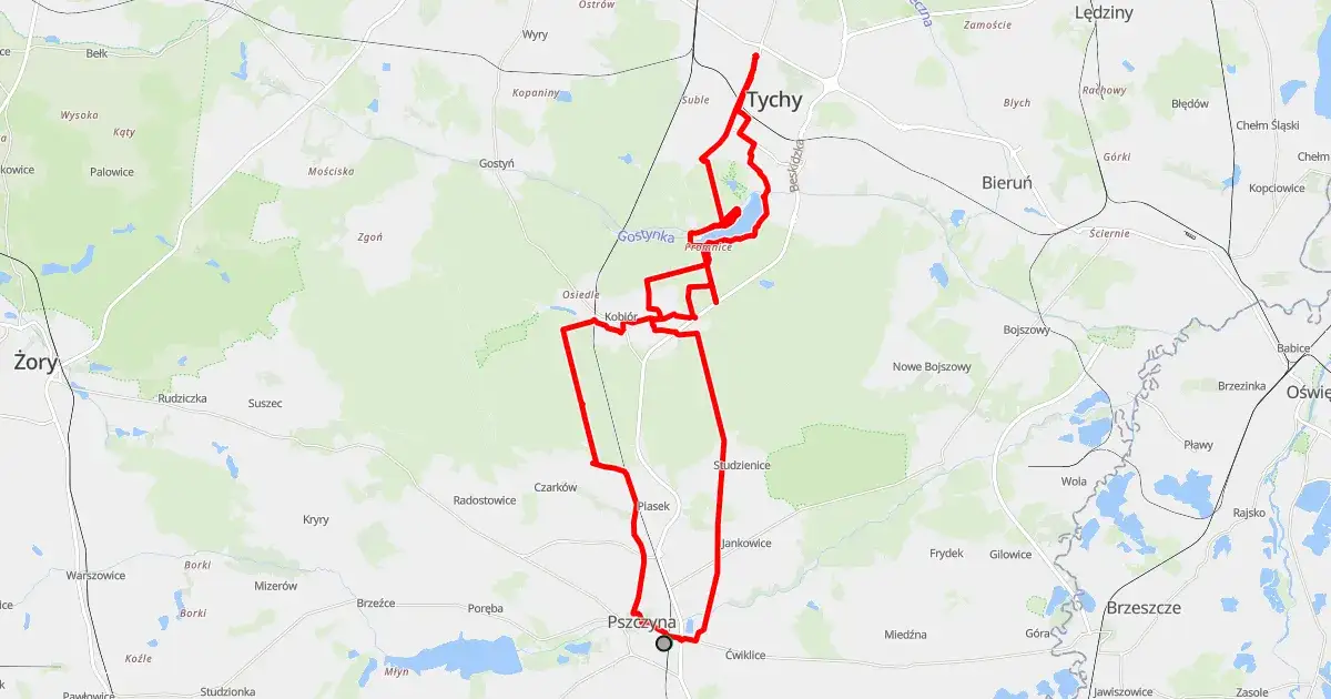 Zdjęcie Trasa rowerowa Pszczyna Paprocany - idealna trasa dla każdego rowerzysty