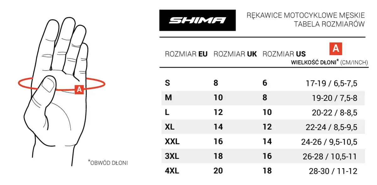 Zdjęcie Jak mierzyć rękawice motocyklowe, aby uniknąć niewłaściwego rozmiaru