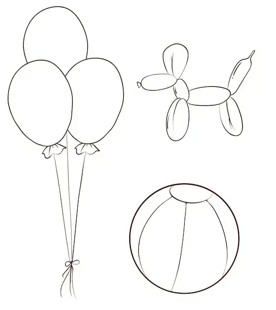 Zdjęcie Jak narysować balony urodzinowe - proste kroki i inspiracje