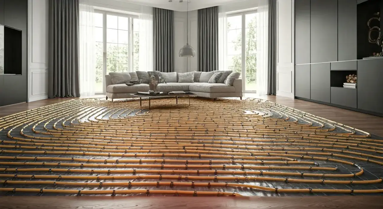 Zdjęcie Ile pętli podłogówki potrzebujesz do salonu 30 m2 dla komfortu?