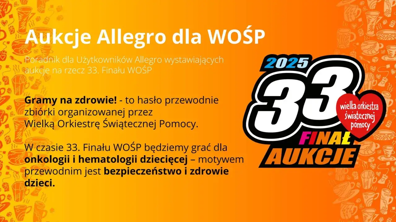 Zdjęcie Allegro WOŚP jak wystawić aukcje i skutecznie zbierać fundusze
