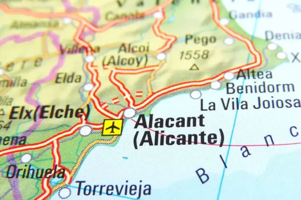 Zdjęcie Mapa okolic Alicante - najciekawsze miejsca