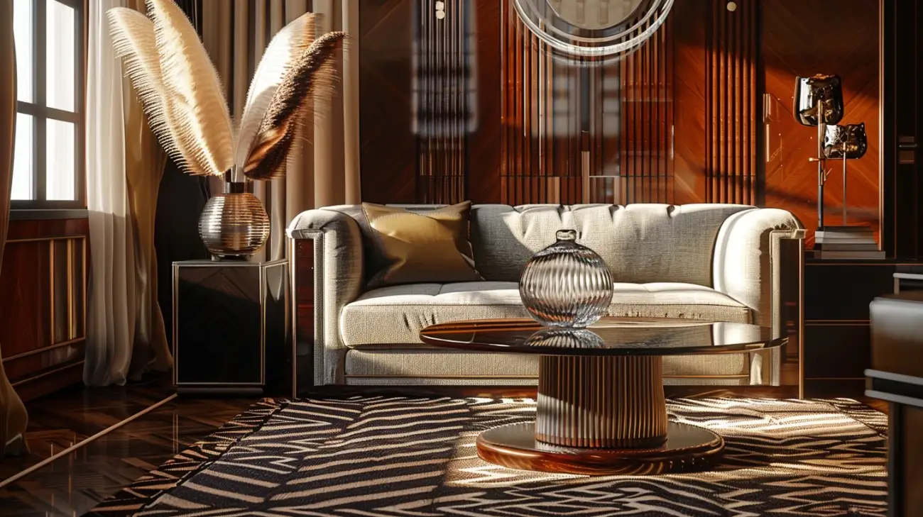 Zdjęcie Art deco salon: Stylowe inspiracje dla Twojego salonu