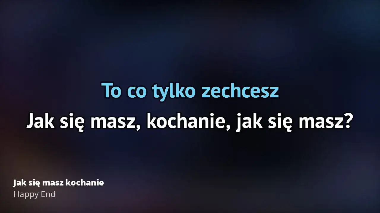 Zdjęcie Oryginalny tekst piosenki jak się masz kochanie - Happy End [Pełna wersja]