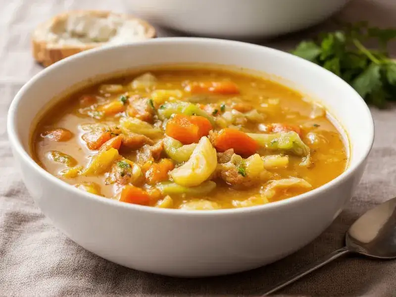 Zdjęcie Soupe aux choux authentique : le secret d'un plat réconfortant