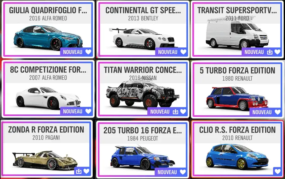 Zdjęcie Forza Horizon 4: Pełna lista samochodów i kategorie pojazdów