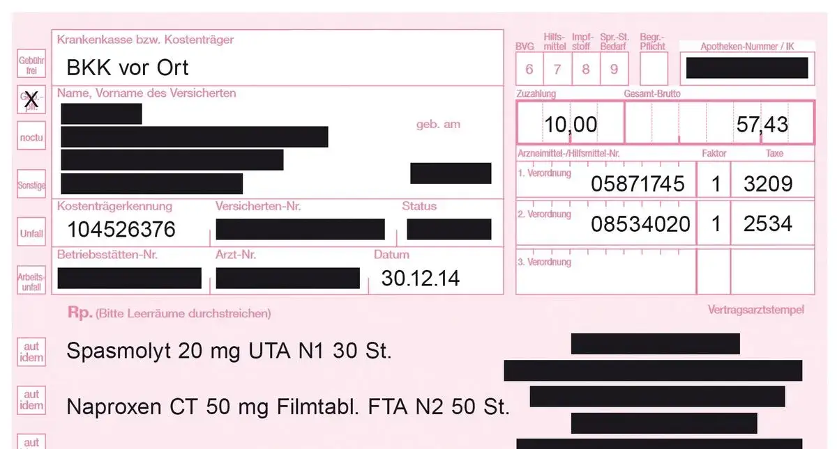 Zdjęcie Privatrezept bei Krankenkasse einreichen: So erhalten Sie Ihre Erstattung