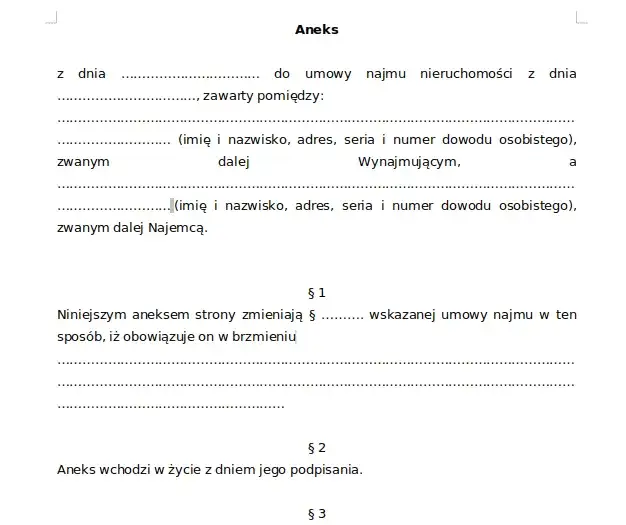 Zdjęcie Jak prawidłowo przygotować aneks do umowy najmu przy zmianie najemcy w 2 krokach