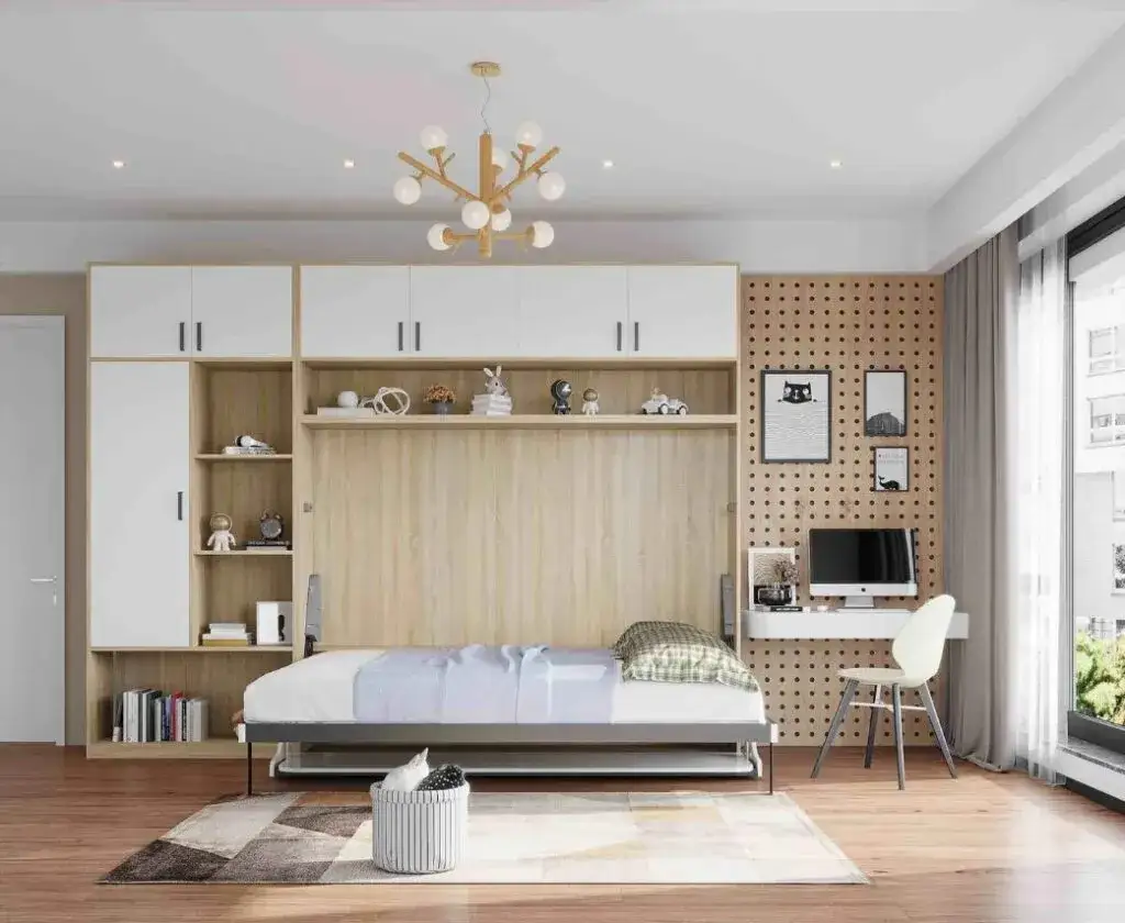 Zdjęcie Dormitorios juveniles con cama grande: maximiza estilo y espacio