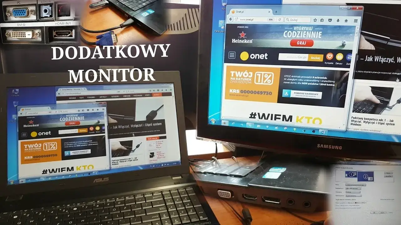 Zdjęcie Czy da się podłączyć monitor do laptopa? Oto sprawdzone metody i porady