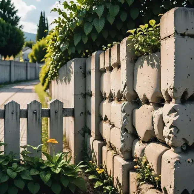 Zdjęcie Jak upiększyć betonowy płot - 10 skutecznych sposobów na zmianę wyglądu